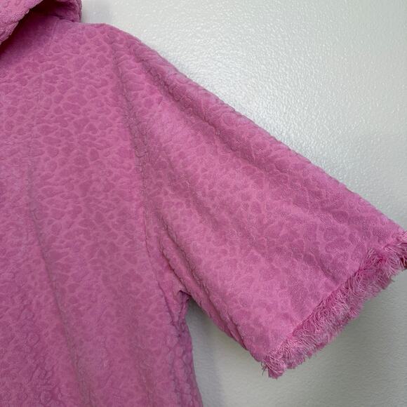 Dress Blank Terry Robe Dress Womens XS Pink Toweling Resort Beach Swim NWT - Picture 5 of 13
